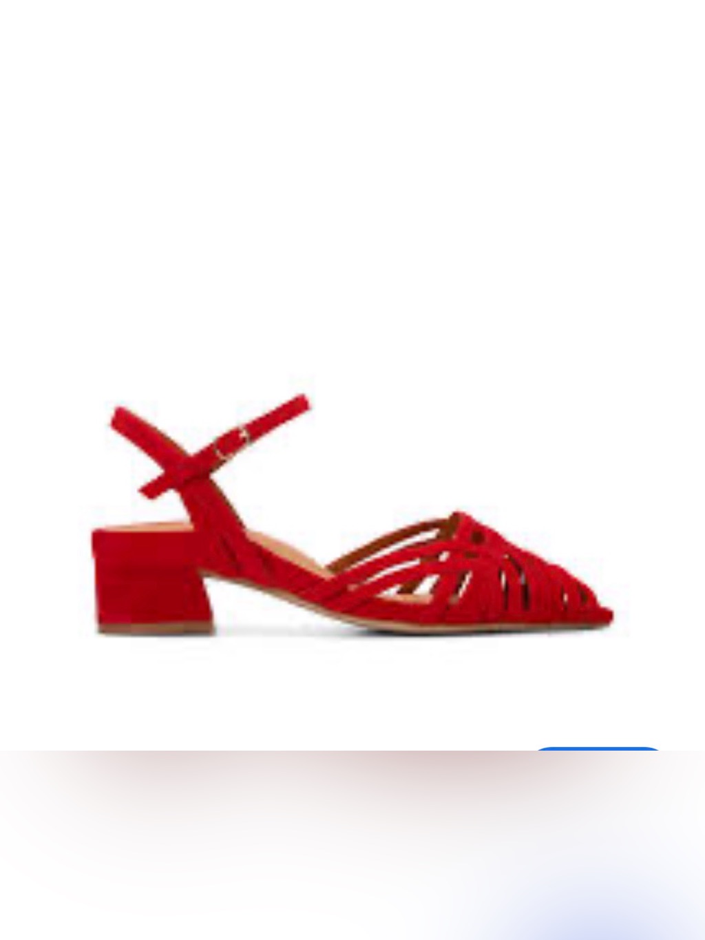 Bared Footwear Red Strappy Low Block Heel Sandals — image 3 of 8